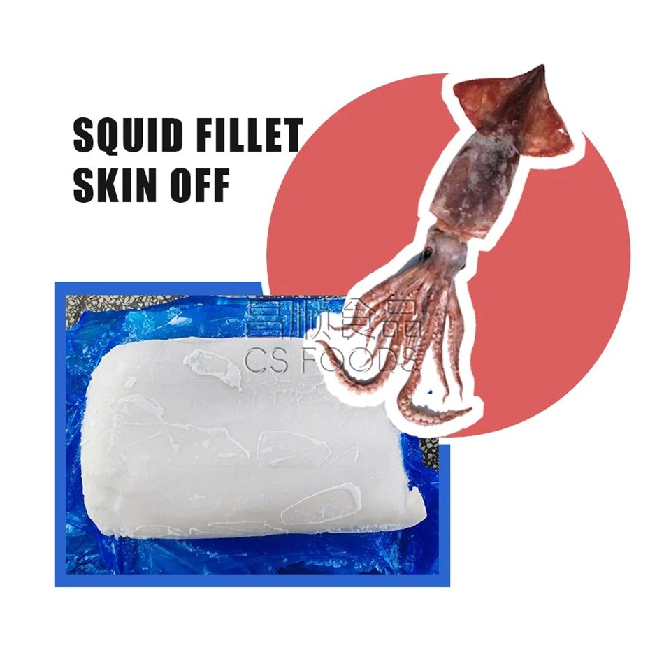 Frozen Giant Squid Fillet Skin Off